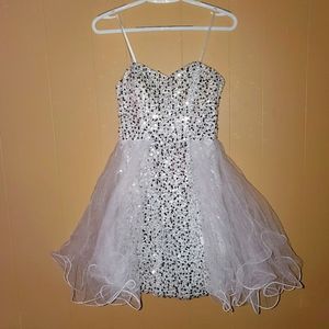 White formal dress